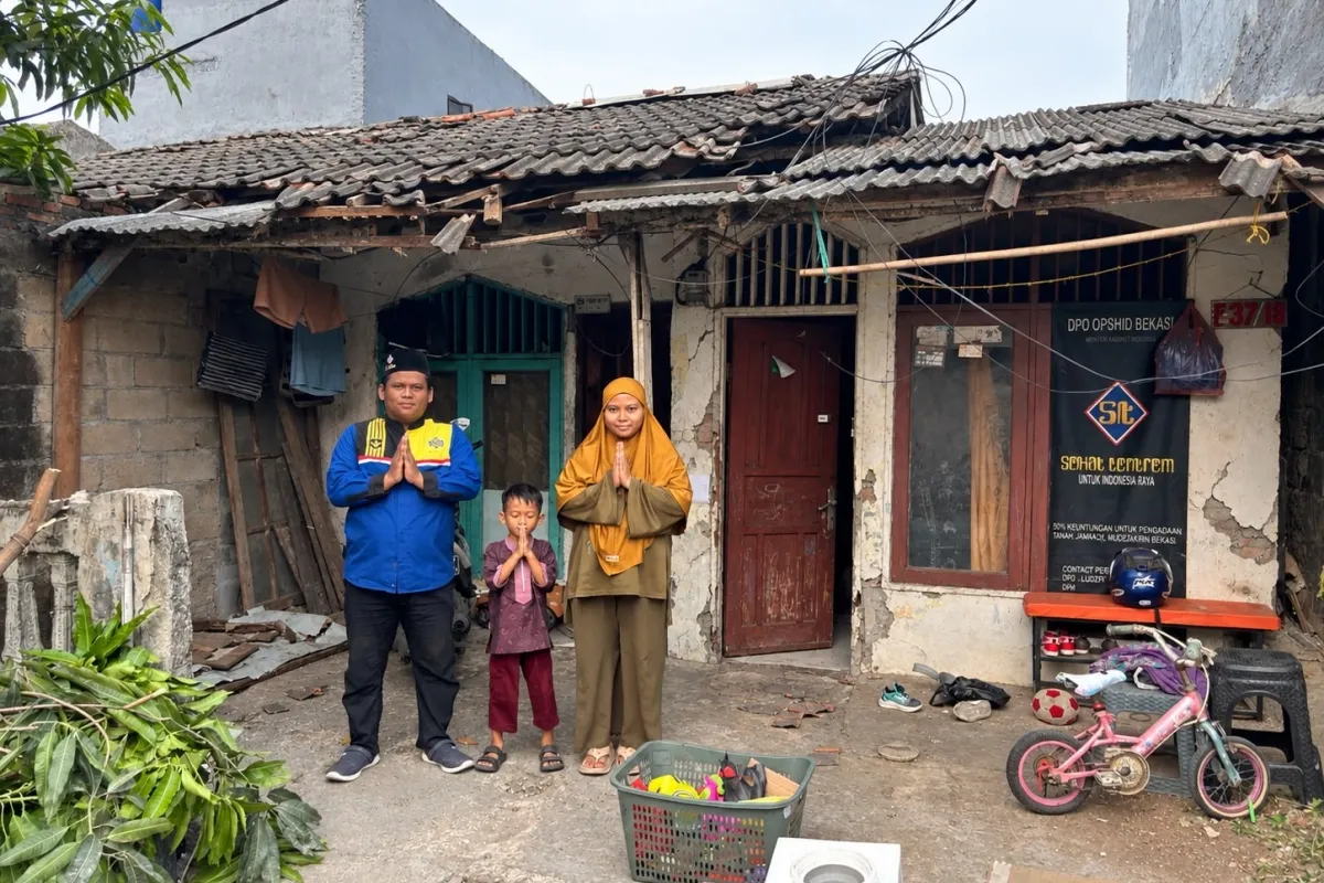Kondisi rumah Ludzfi asal Bekasi, Jawa Barat