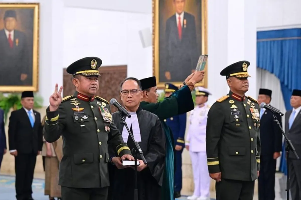 Pelantikan Jendral Maruli Simanjuntak sebagai Wakil Panglima TNI dan jendral Tandyo Budi Revita sebagai KSAD